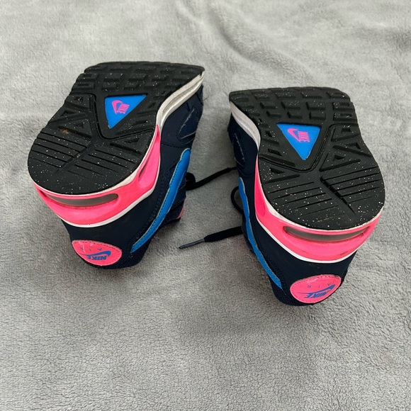 Nike AirMax Navy Pink Shoes 1Y - Picture 7 of 10